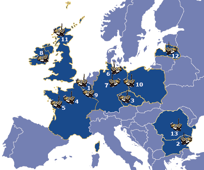 OSB в Европе: все заводы